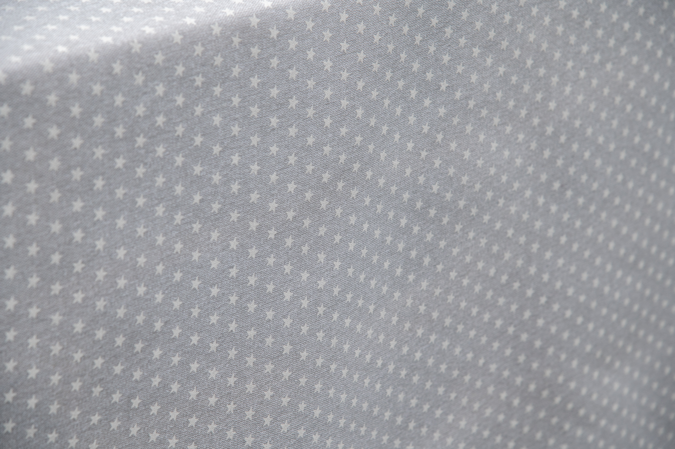 Beschichteter Baumwollstoff "Sterne grau weiß" (Breite 140 cm x Länge wählbar in 50 cm Schritten)