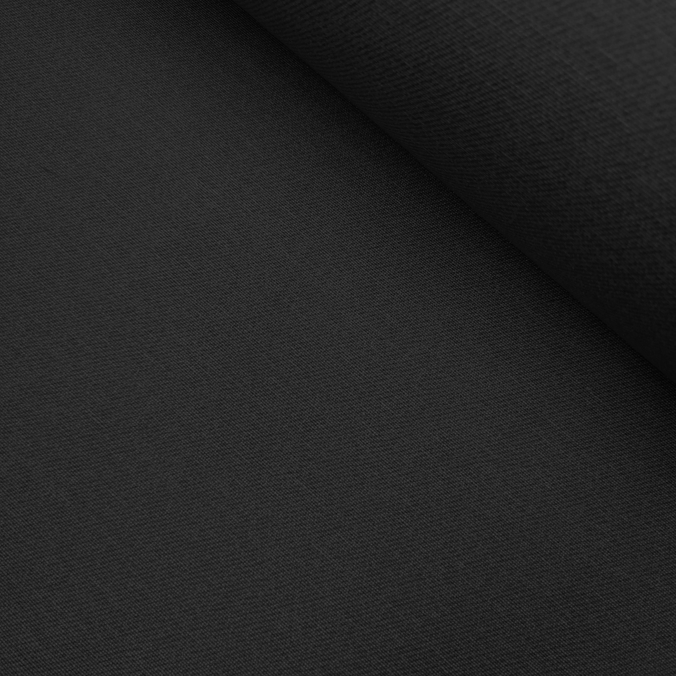 Beschichteter Baumwollstoff "Uni Schwarz" (Breite 140 cm x Länge wählbar in 50 cm Schritten)