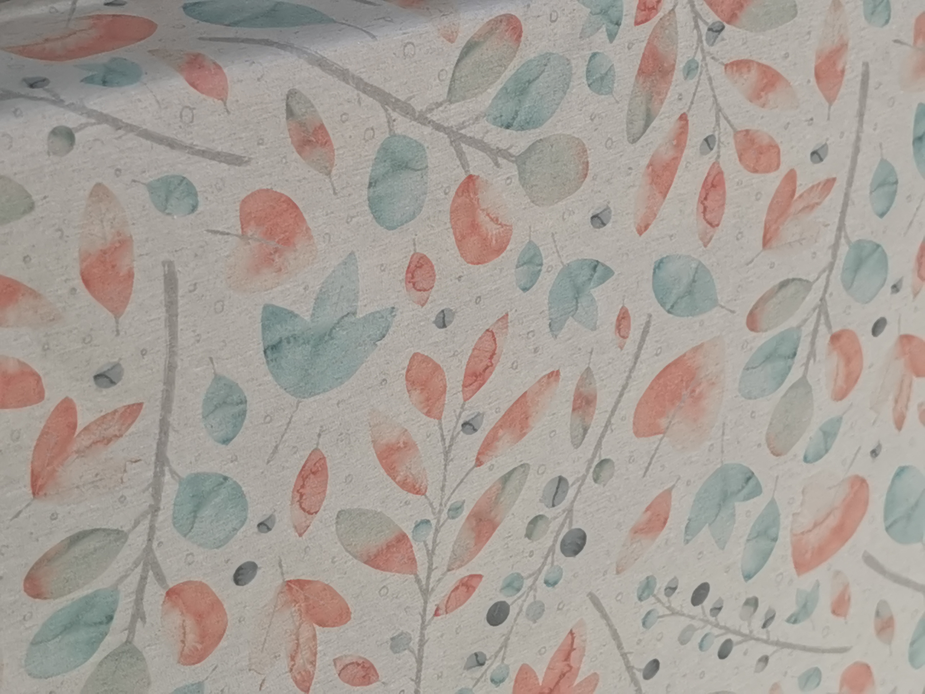 Beschichteter Baumwollstoff "Blumen pastell" (Breite 140 cm x Länge wählbar in 50 cm Schritten)